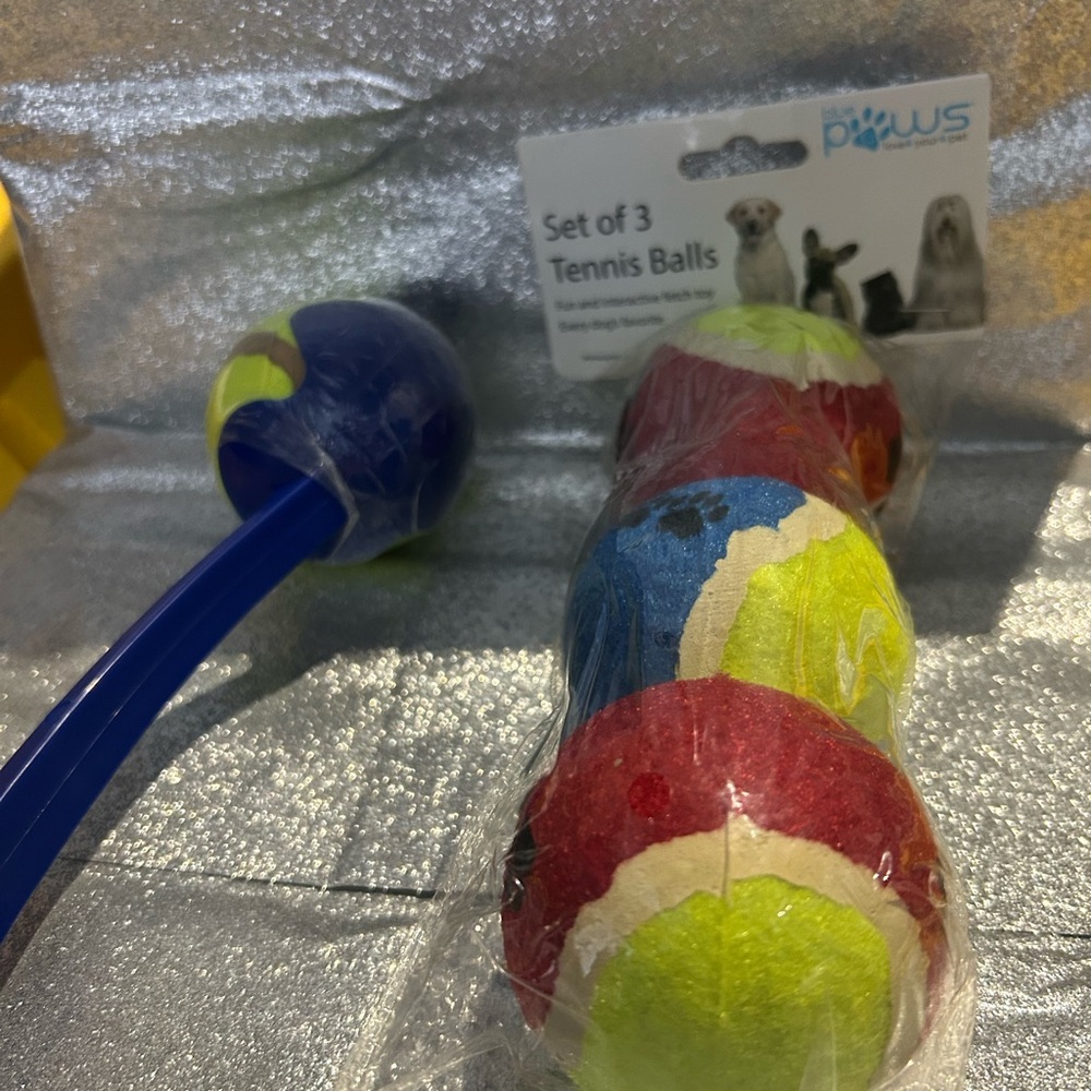 Set of 3 Kids Tennis Balls - Multicolor